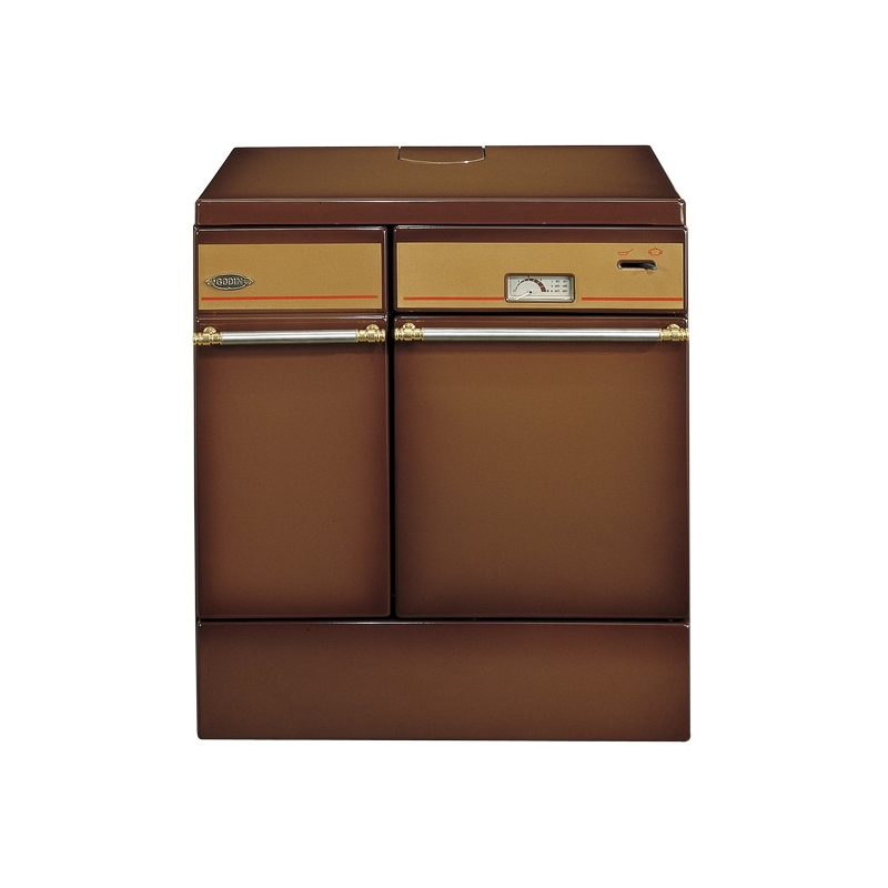 Cuisinière à bois Godin La châtelaine 6155 version rustique coloris blanc