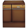 Cuisinière à bois Godin La châtelaine 6155 version rustique coloris blanc