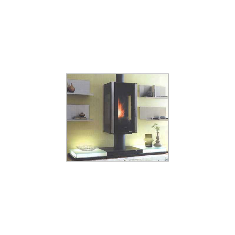 Insert Godin à bois Insert 660101 peint anthracite