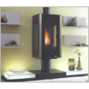 Insert Godin à bois Insert 660101 peint anthracite