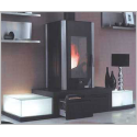 Insert Godin à bois Insert 660101 peint anthracite
