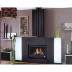 Poêle GODIN à fioul tout fonte Le Norvégien 3877 peint anthracite 