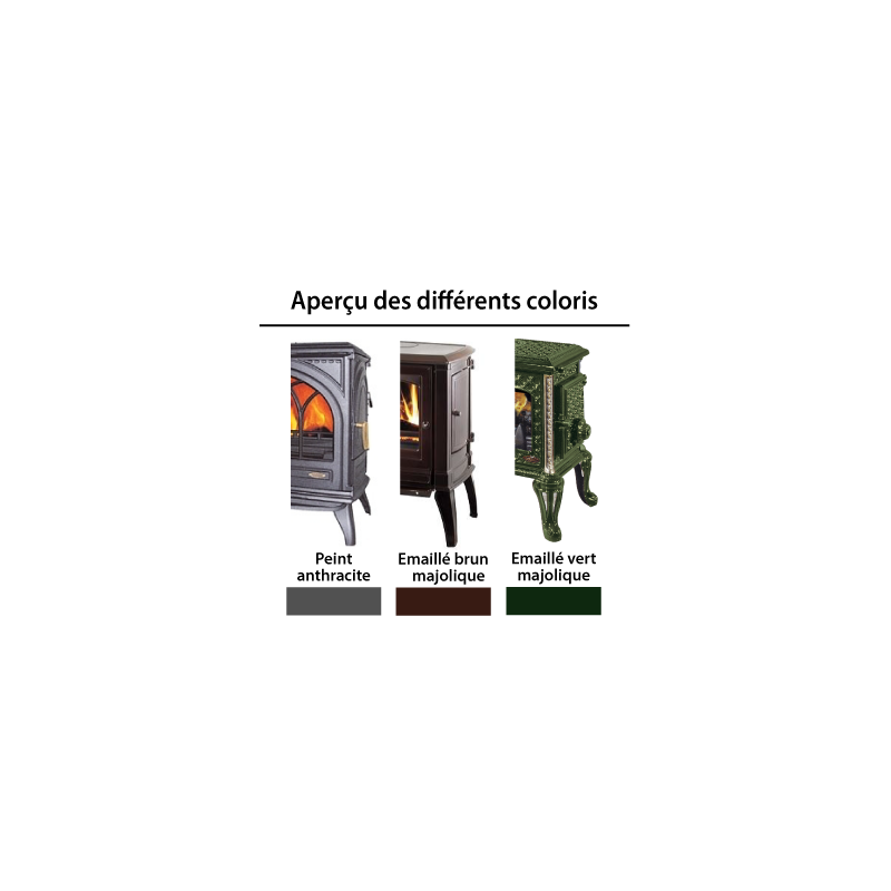 Prix Poêle à bois et charbon tout fonte Le Régence 3755 peint Poele a — free download
