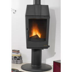 Poêle à bois GODIN GOLDEN-389103 fonte noir anthracite