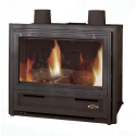 Insert GODIN à bois Insert 364111 peint anthracite