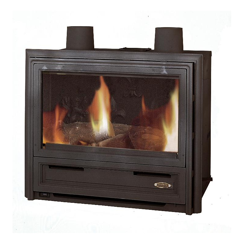 Insert GODIN à bois Insert 364111 peint anthracite